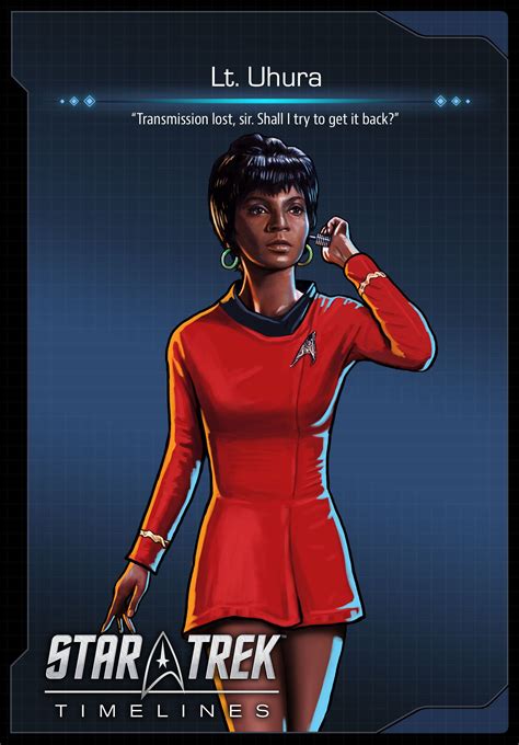 Lt. Uhura in Timelines | Star trek, Star trek characters, Star trek timelines