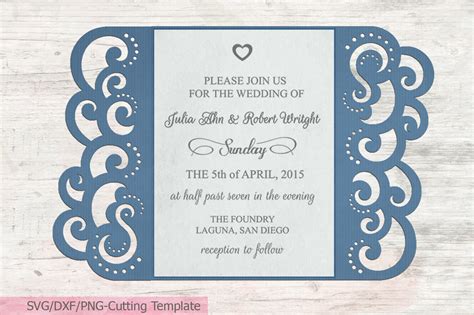 Quinceanera Gate Fold wedding invitation svg dxf laser cut template By kArtCreation | TheHungryJPEG