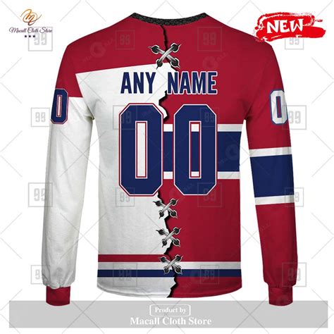 Personalized NHL Montreal Canadiens Mix Color Jersey 2023 Hoodie ...