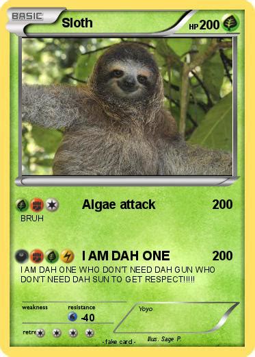 Pokémon Sloth 141 141 - Algae attack - My Pokemon Card