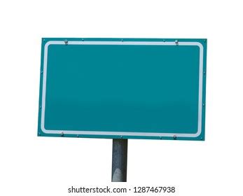 Green Traffic Road Sign Empty Board Stock Illustration 1622396398