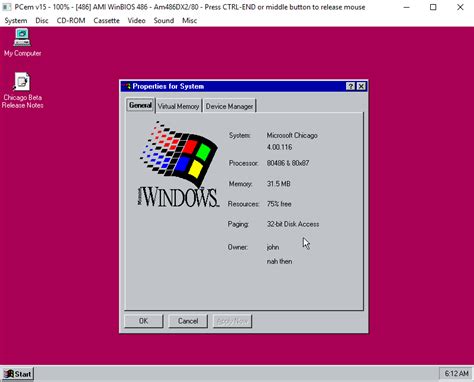 Windows 95 Chicago — WinWorld