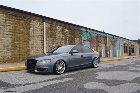 Gray Audi A4 Wearing Avant Garde Wheels with Orange Brakes — CARiD.com ...