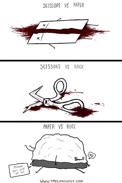 Rock Paper Scissors (With images) | Dark humour memes