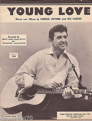 SONNY JAMES Young Love SHEET MUSIC Australia | eBay