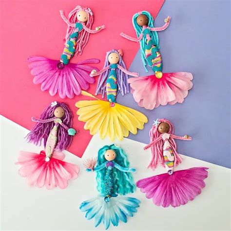 PIPE CLEANER MERMAID DOLLS - hello, Wonderful