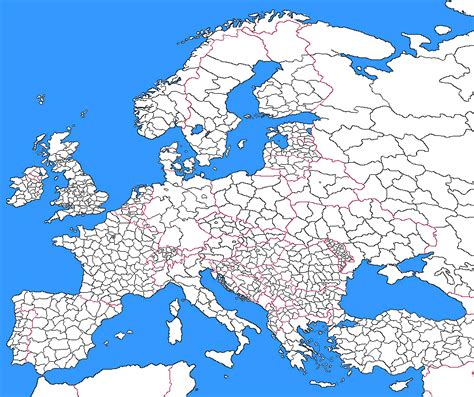 Blank Map Of Europe Provinces | Images and Photos finder