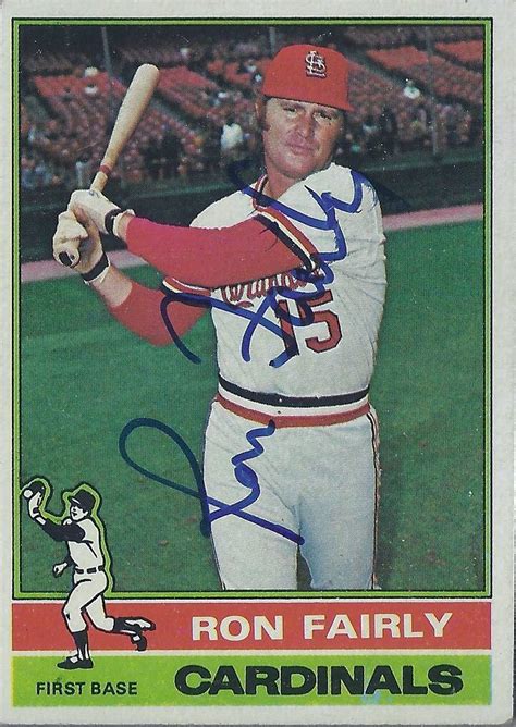 1976 Topps - Ron Fairly #375 (First Baseman) - Autographed… | Flickr