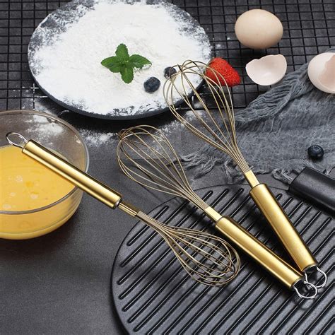 US$ 20.99 - 3 Pack Stainless Steel Whisks 8 +10 +12 Inches , Wire Whisk ...