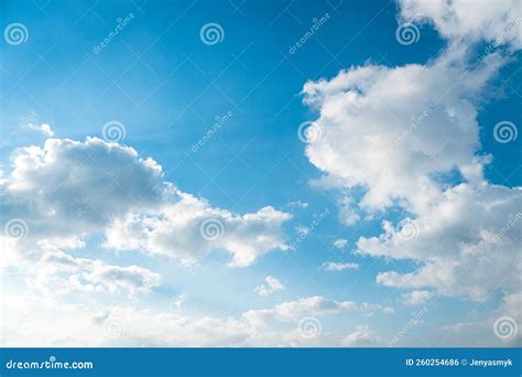 Background with Clouds and Sun Rays Stock Photo - Image of atmosphere, cloudscape: 260254686