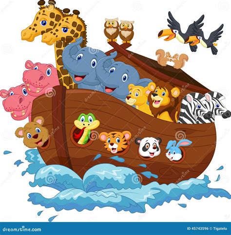 Noah's Ark Cartoon Stock Vector - Image: 45743596