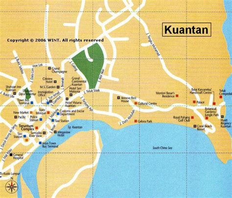 Kuantan Map - Malaysia