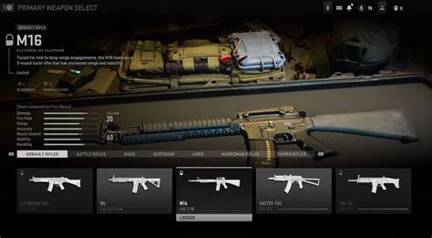 M16 Weapon Blueprints (Call of Duty Modern Warfare 2)