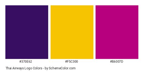 Thai Airways Logo Color Scheme » Brand and Logo » SchemeColor.com