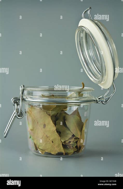 Jar for storage of dried spices Stock Photo - Alamy