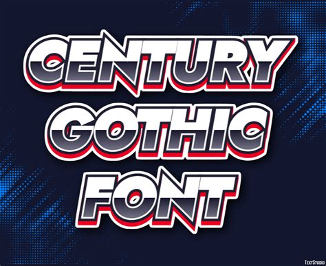 Century Gothic Font Text Effect and Logo Design Font