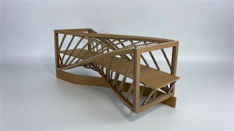 Cardboard Bridge | cardboard diy | bridge model ideas | How to make a ...