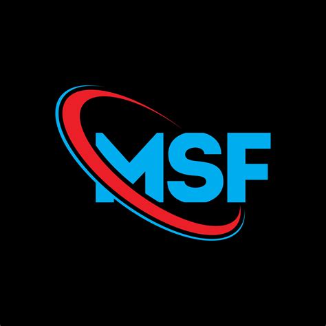 logotipo de msf. carta msf. diseño del logotipo de la letra msf ...