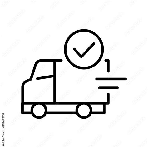 delivery icon isolated on white background from shopping and ecomerce collection. delivery icon ...