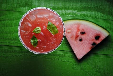 Watermelon Basil Margarita