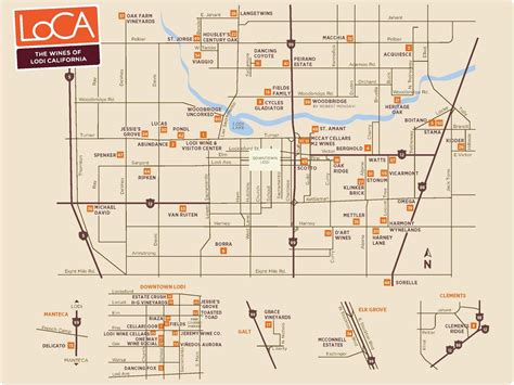 Lodi Wine Map Printable