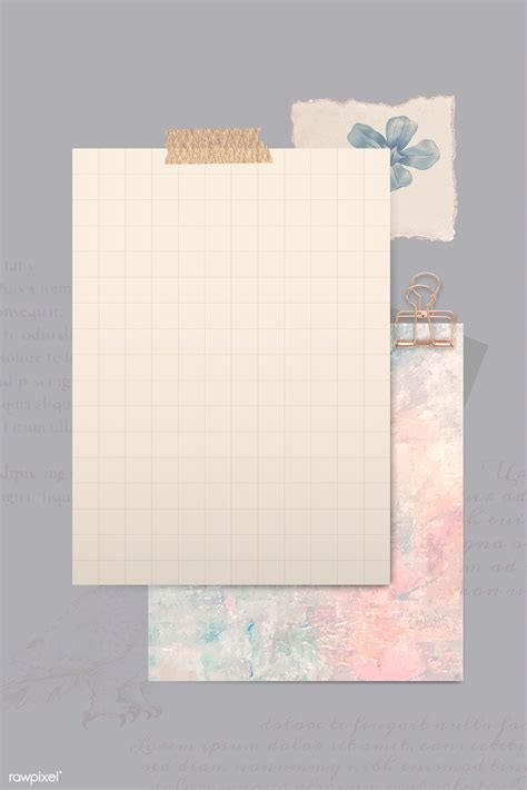 Download premium vector of Brown paper with Washi tapes template vector ...