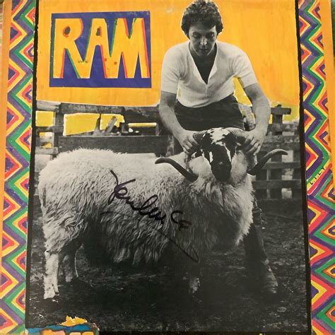 Signed Paul McCartney, Ram Album Cover