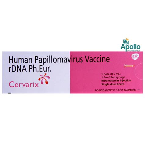 Cervarix Vaccine | Uses, Side Effects, Price | Apollo Pharmacy