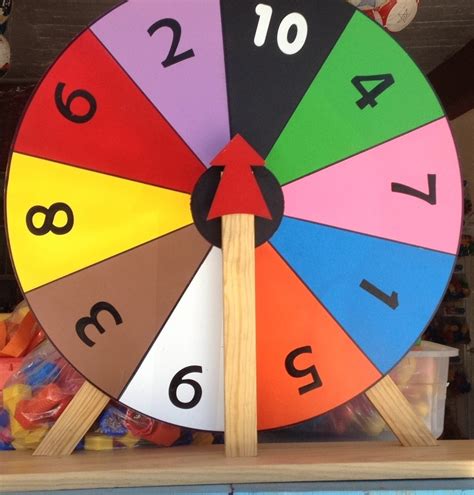 Ruleta De Números Y Colores En Madera - $ 589.00 en Mercado Libre