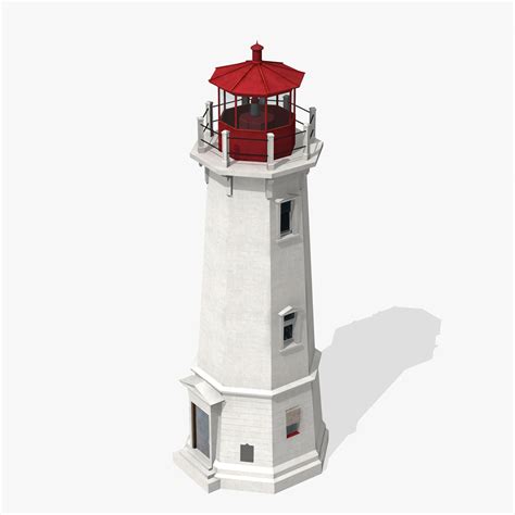 louisbourg lighthouse 3d model