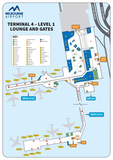 Melbourne Airport (MEL) Terminal Maps, Shops, Restaurants, Food Court 2024