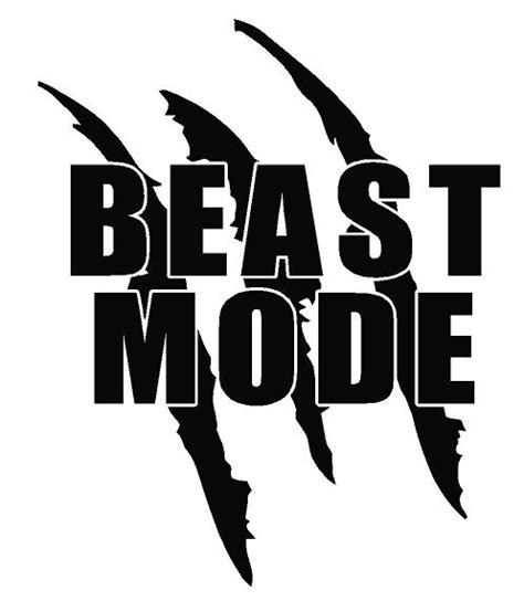 Beast Mode Decal [dec-beast_mode] - $8.00 Decal Doctorz, Saving You Money One Decal At A Time