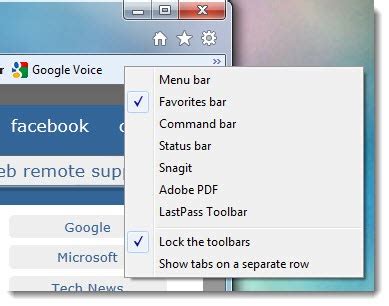 Using The Favorites Bar In Internet Explorer | Bruceb Consulting