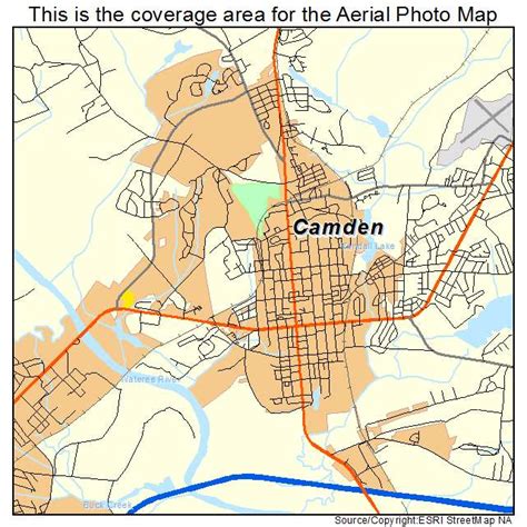 Aerial Photography Map of Camden, SC South Carolina