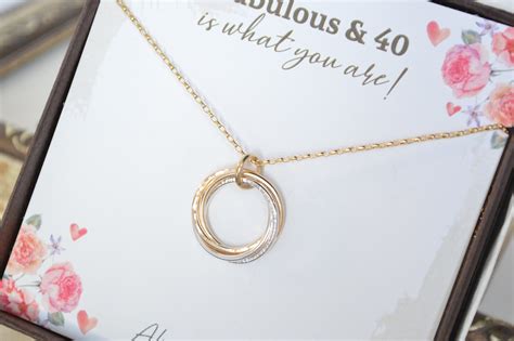 40th Birthday jewelry for women, 4 Rings for 4 decades, 4 Sisters ...