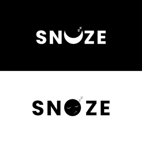 Premium Vector | Snooze logo