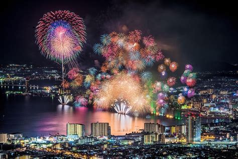 Lake Biwa, Japan’s largest lake, is the setting for an appropriately massive fireworks festival ...