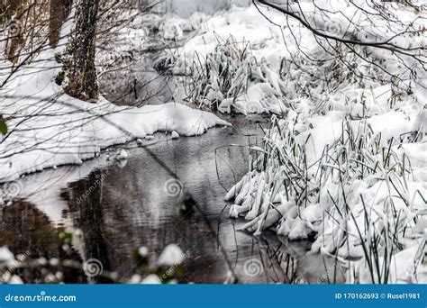 Winter Plitvice Lakes stock image. Image of edition - 170162693