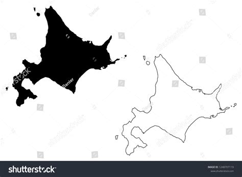 Hokkaido Administrative Divisions Japan Prefectures Japan Stock Vector ...