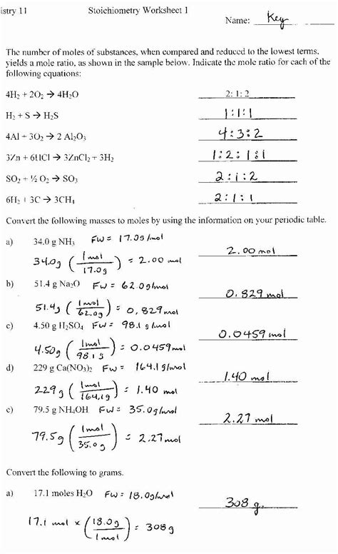 Dimensional Analysis Worksheet Chemistry Predicting Products Of Reactions Chem Worksheet 10 4 ...