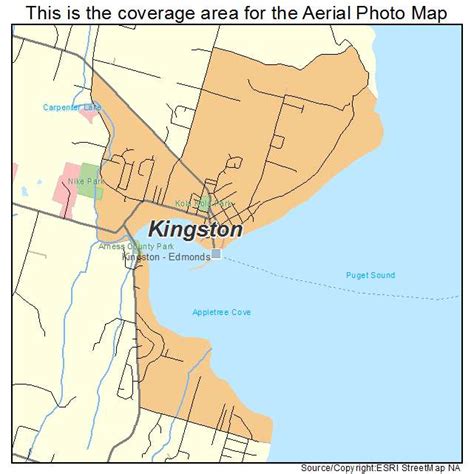 Aerial Photography Map of Kingston, WA Washington