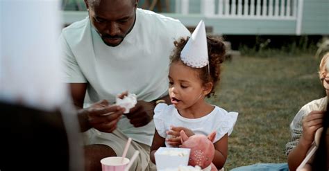 A Father and his Daughter at a Birthday Party Free Stock Video Footage, Royalty-Free 4K & HD ...