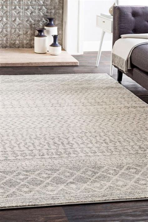 Elaziz CR610 Light Gray Area Rug - #64H32 | Lamps Plus | Light grey ...