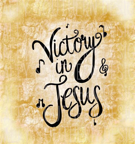 Victory in Jesus Hymnal Vinyl PNG. Download Ready for - Etsy