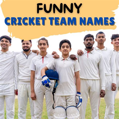 Funny Cricket Team Names - Absolutely Jokes & Puns