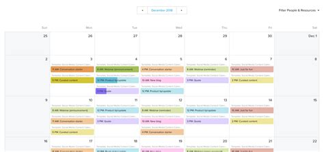 Social Media Schedule Template Google Sheets