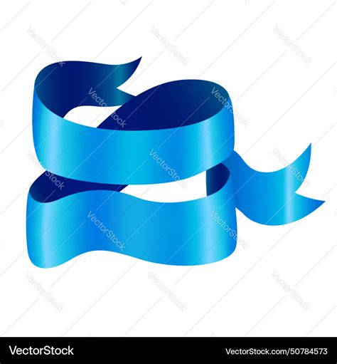 Blue banner ribbon Royalty Free Vector Image - VectorStock