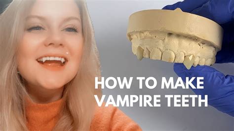 How to make Vampire teeth - YouTube