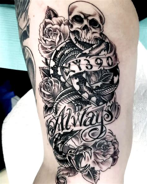 Top 30 Designs for Death Eater Tattoos (Colorful, Black & White) - Hero Tattoo