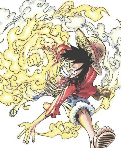 Luffy red hawk | One piece manga, Anime, Luffy